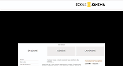 Desktop Screenshot of ecole-cinema.org