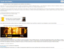 Tablet Screenshot of ecole-cinema.org